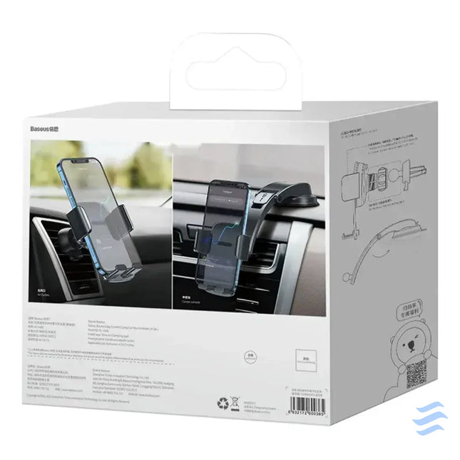 Car holder Baseus Easy Control Clamp for grille / dashboard (black) Phone holders