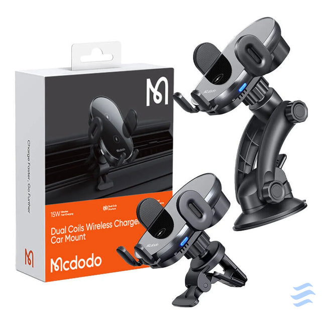 Car holder with induction charger Mcdodo CH 1600 (black) Phone holders