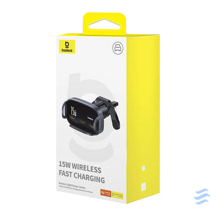 Car holder with inductive charger Baseus LightChaser (Black) Phone holders