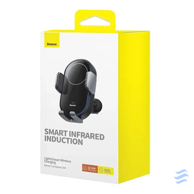 car holder with inductive charger Baseus LightChaser (Black) Phone holders