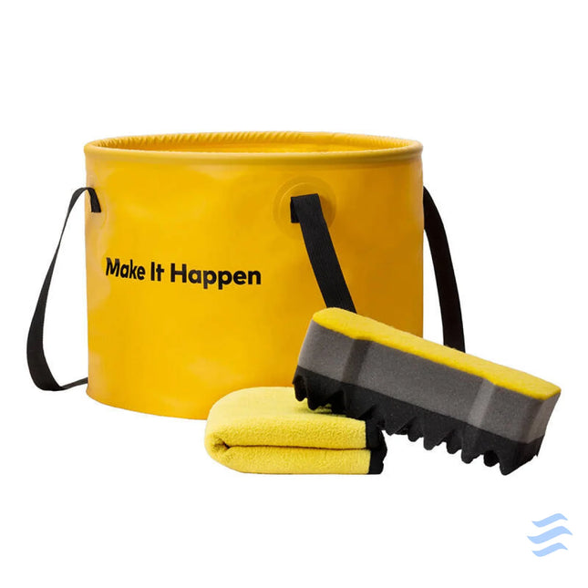 Car wash accessories set HOTO QWOGJ002 (PVC folding bucket car sponge and towel) Other