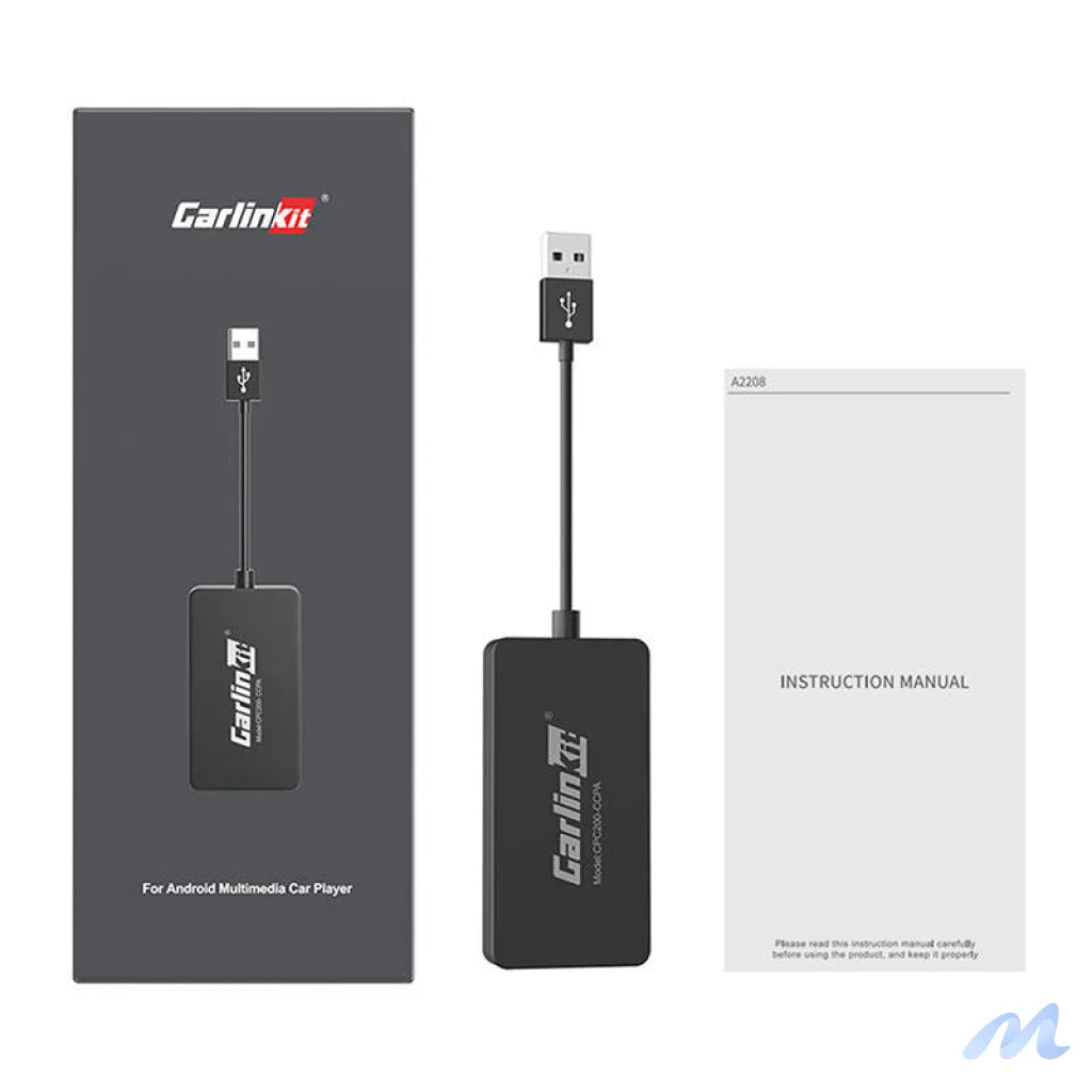 Carlinkit CCPA wireless adapter Apple Carplay/Android Auto (black)