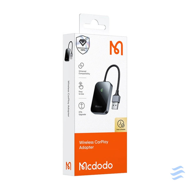 CarPlay wireless adapter with USB cable McDodo CA 7210 black Android Auto wireless adapters