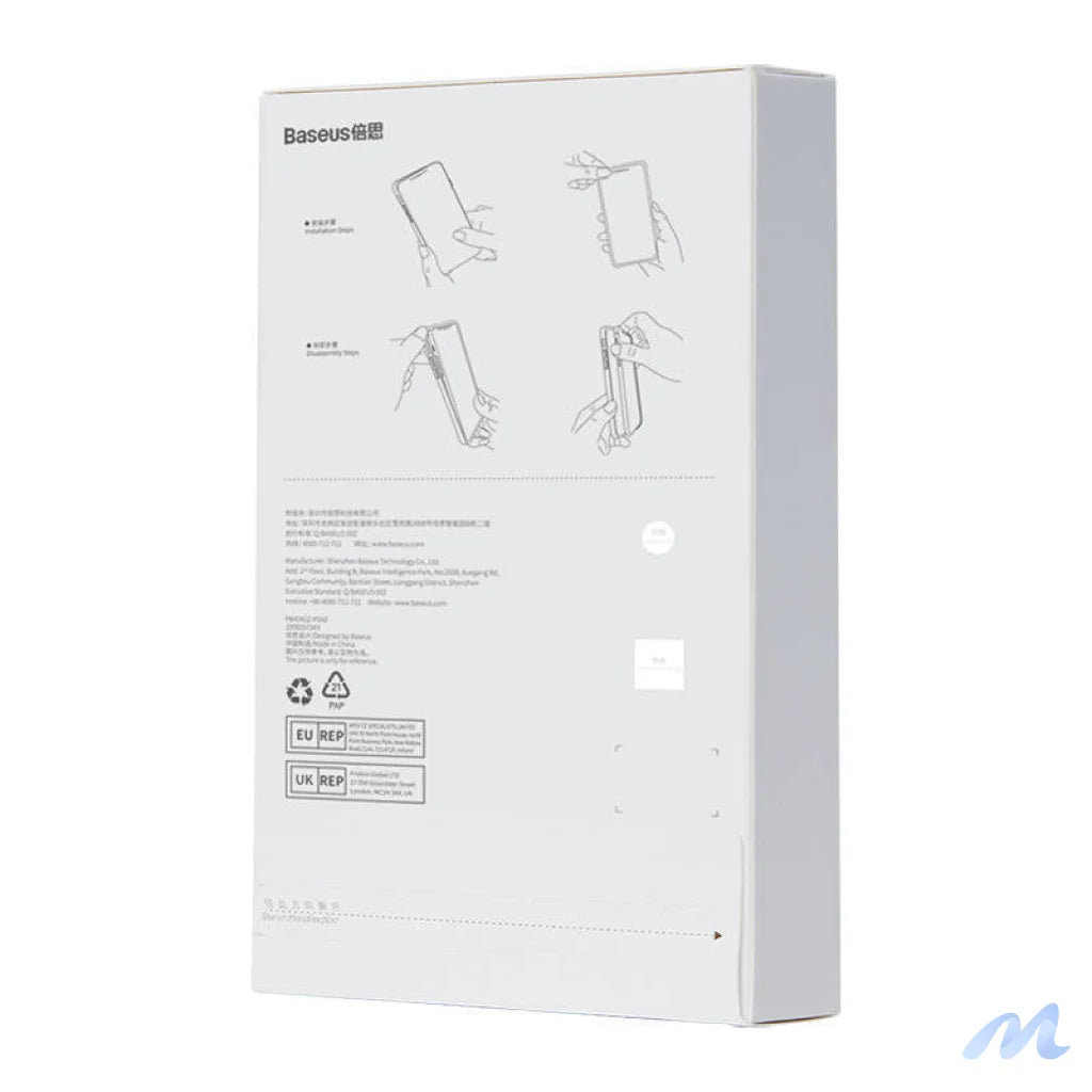 Case Baseus Crystal Series for iPhone 11 pro max (clear) + tempered glass + cleaning kit