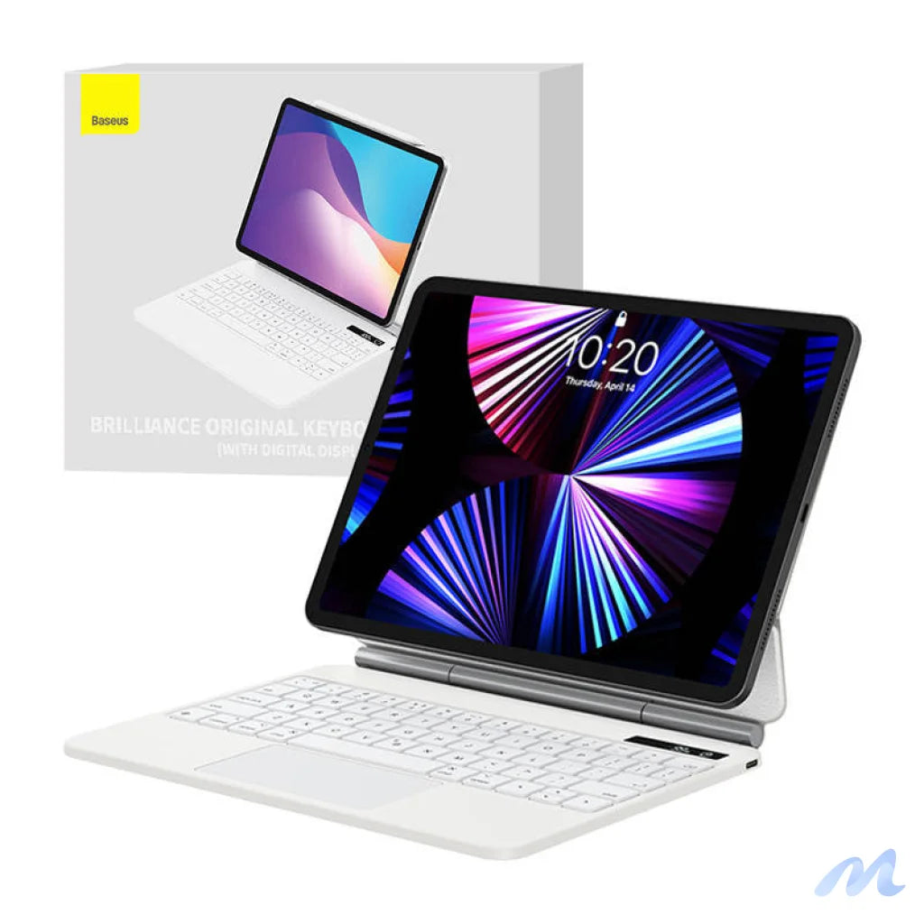 Case with keyboard for iPad Baseus Brilliance PRO 10, 10.9" (white)