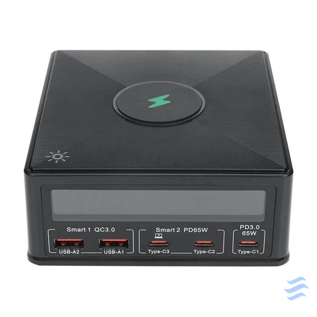 Charger Blitzwolf 868H 2xUSB A 3xUSB type C 160W (black) mains chargers