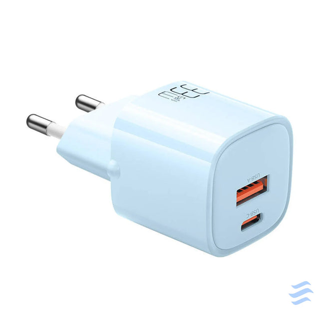 Charger GaN 33W Mcdodo CH 0154 USB C USB A (blue) mains chargers