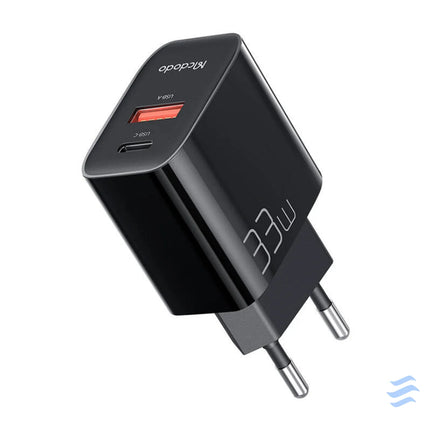Charger GaN 33W Mcdodo CH 0921 USB C USB A (black) mains chargers