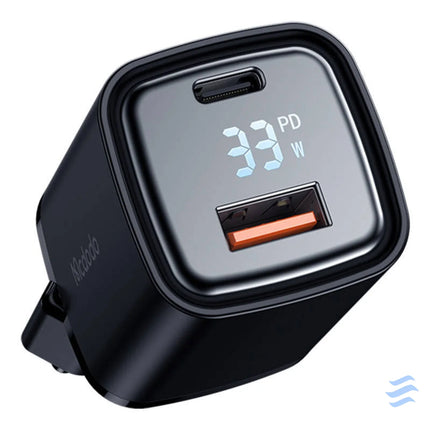 Charger McDodo CH 1701 33W with display (black) mains chargers