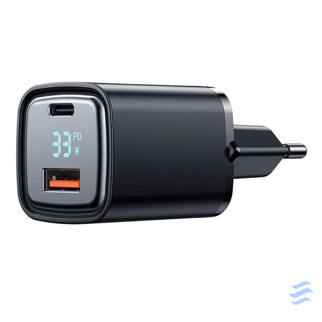 Charger McDodo CH 1701 33W with display (black) mains chargers