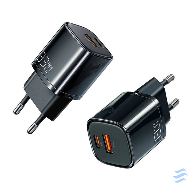Charger Mcdodo Nano GaN CH 0151 USB + USB C 33W (black) mains chargers