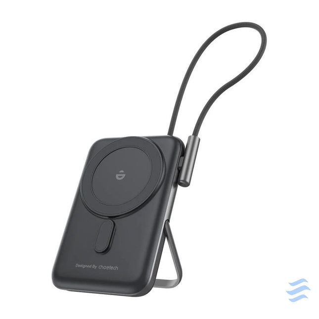 Choetech B735 magnetic powerbank 10000mAh 20W PD + USB C cable (black) Powerbanks