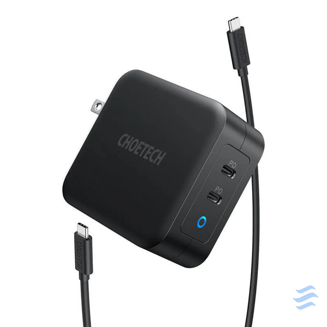 Choetech PD6008 2xUSB C PD 100W GaN mains charger mains chargers