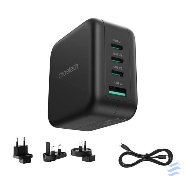 Choetech PD6055 70W GaN mains charger with US EU UK AU adapters mains chargers