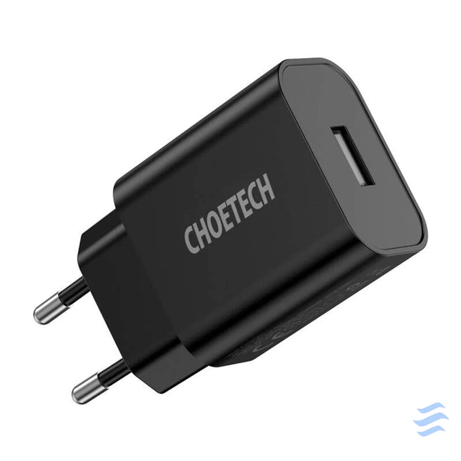 Choetech Q5002 12W USB A power charger (black) mains chargers