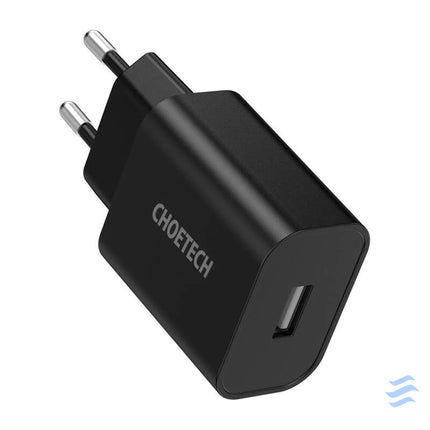 Choetech Q5002 12W USB A power charger (black) mains chargers