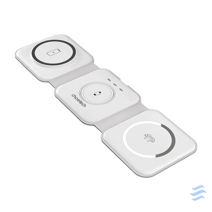 Choetech T588 F 3in1 Magnetic Wireless Charger 15W (white) Wireless chargers