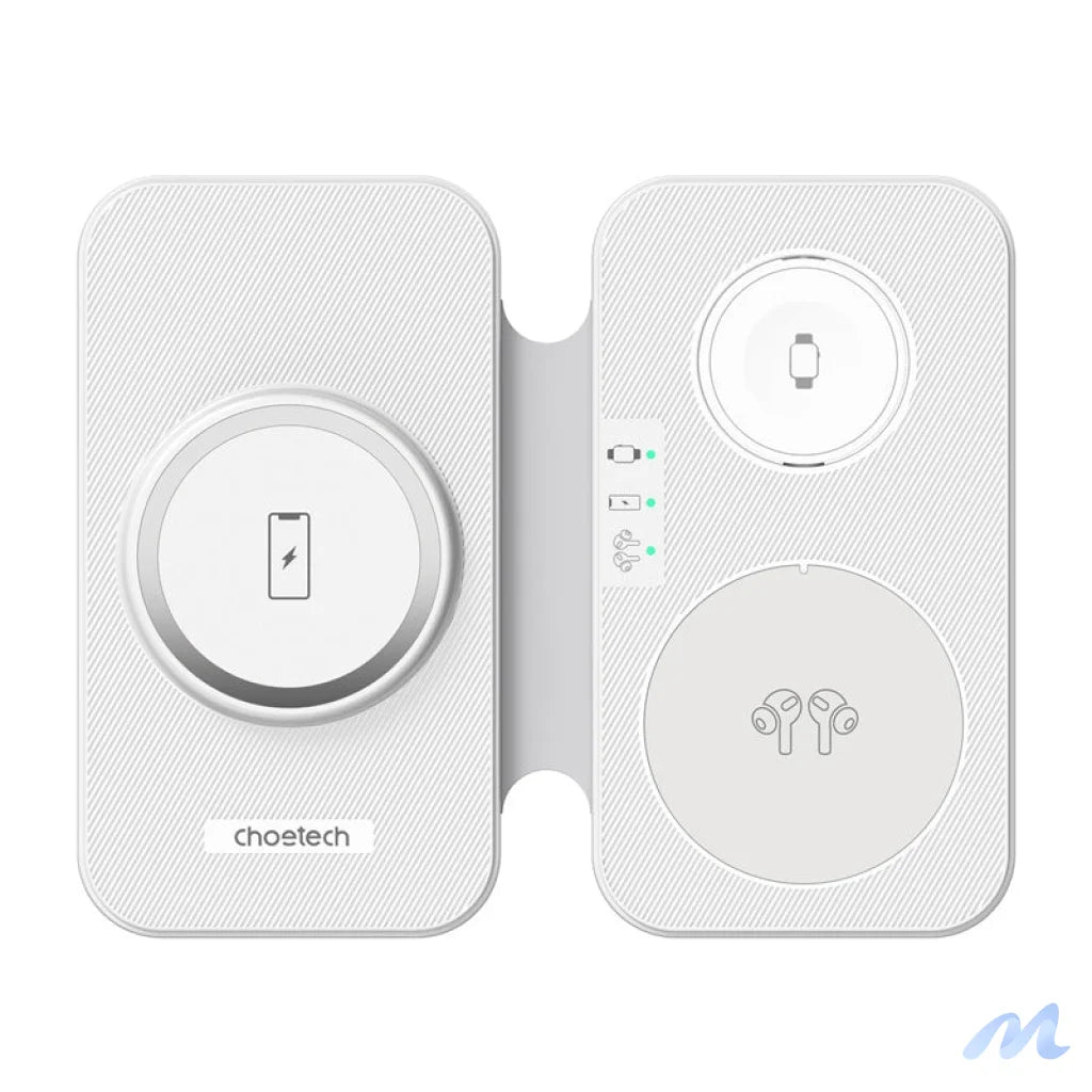 Choetech T616-F 3-in-1 inductive charger (white)