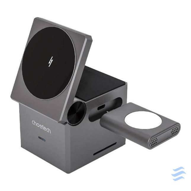 Choetech T632 F 3 in 1 15W inductive charger (black) Wireless chargers