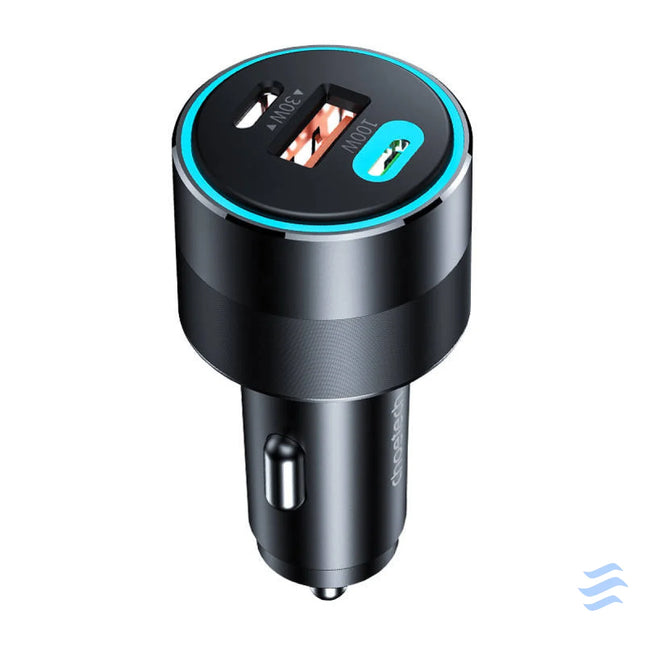 Choetech TC0011 car charger 130W 2x USB C 1x USB A (black) Car chargers
