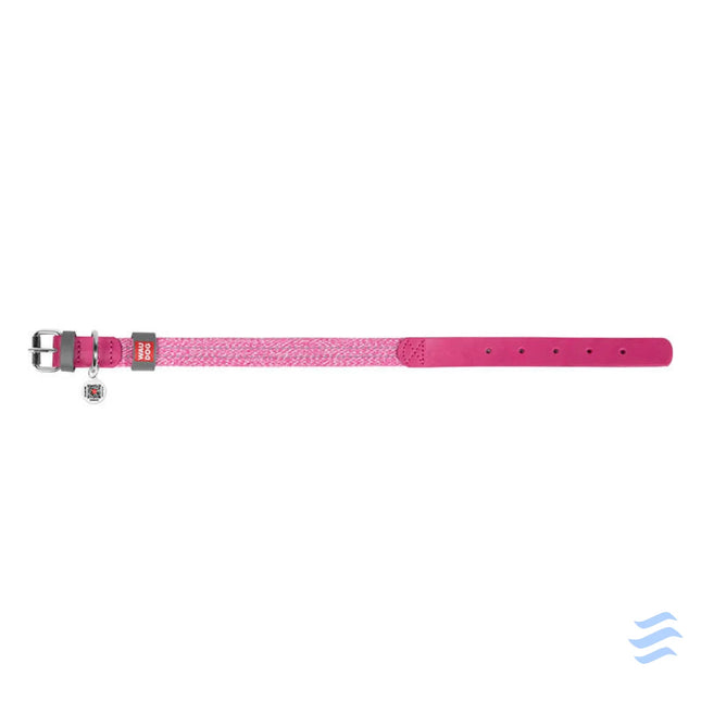 Classic Dog collar with QR code Waudog size L pink Walking and transportation