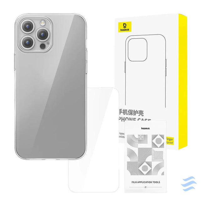 Clear Case Baseus iPhone 15 Pro + tempered glass Protective cases for smartphones
