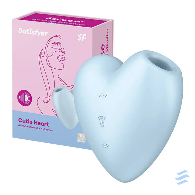 Clitoral massager Satisfyer Cutie Heart (blue) Vibrators