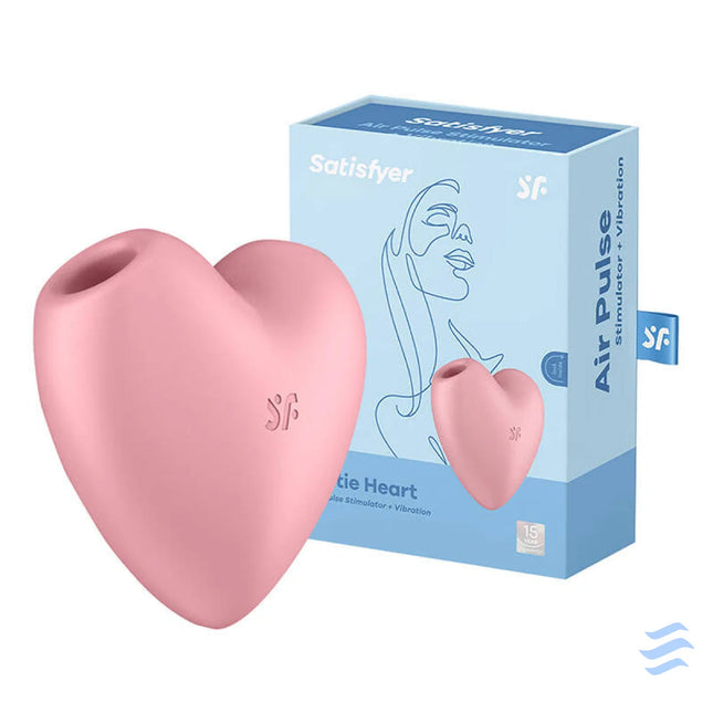 Clitoral massager Satisfyer Cutie Heart Light Red (pink) Masturbators
