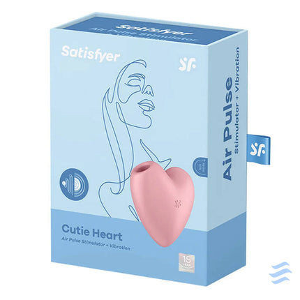 Clitoral massager Satisfyer Cutie Heart Light Red (pink) Masturbators