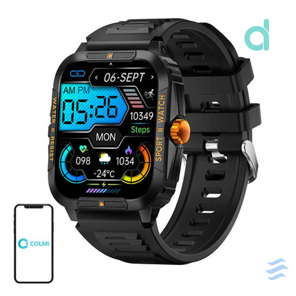 Colmi P76 smartwatch (black and orange) Smartwatches