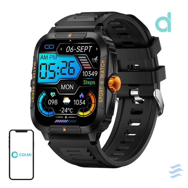 Colmi P76 smartwatch (black and orange) Smartwatches