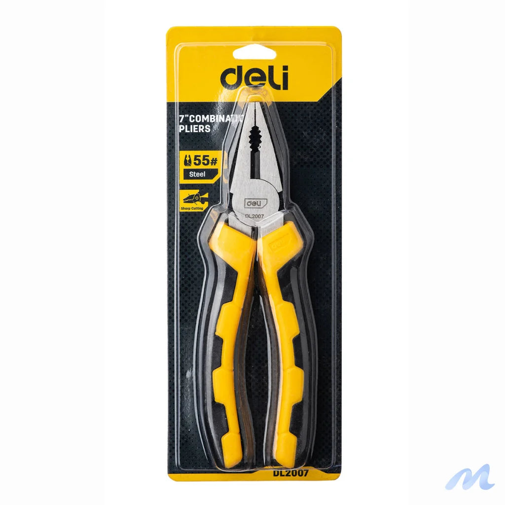 Combination pliers 7" Deli Tools EDL2007 (yellow)