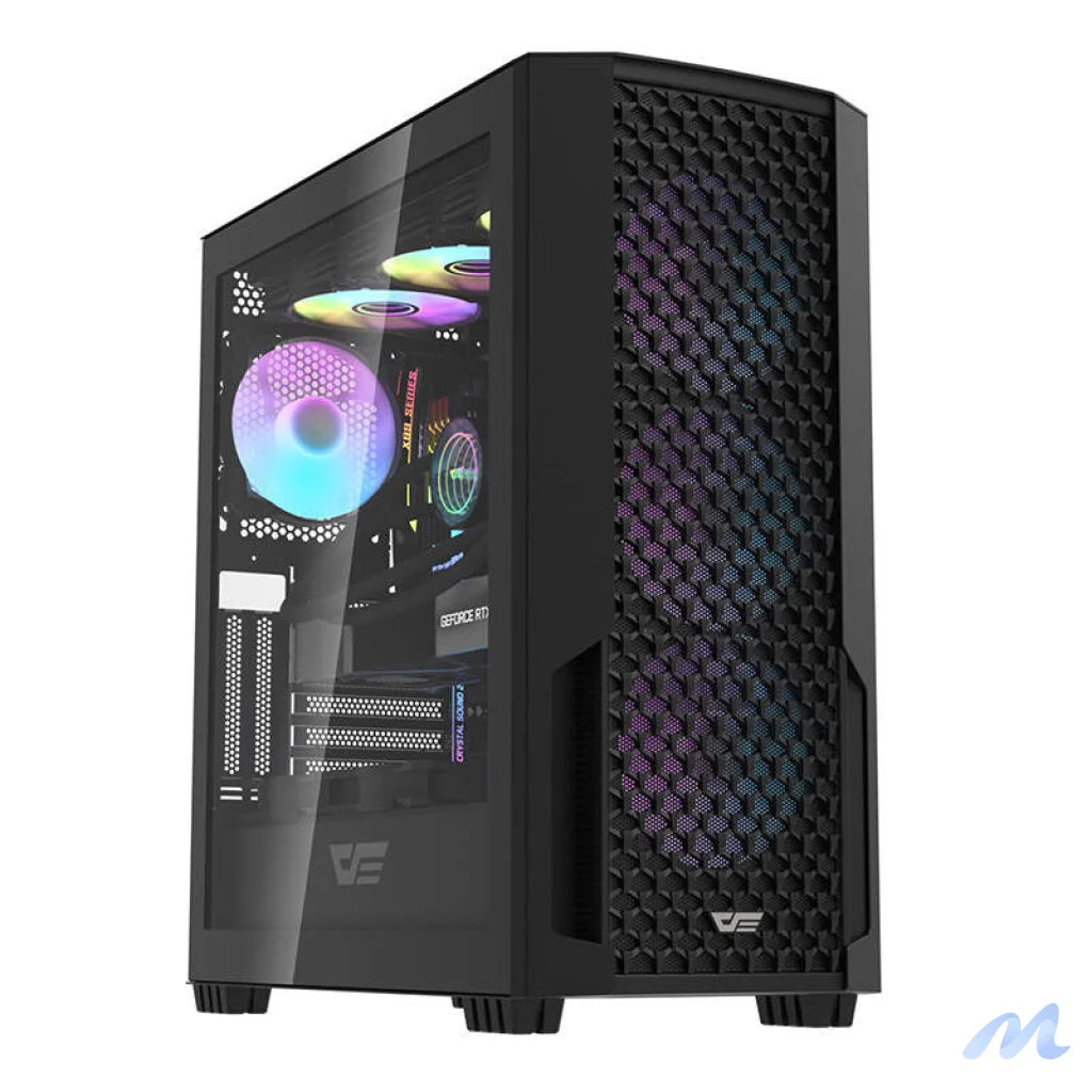 Computer case Darkflash DF2100 + 4 ARGB fans (black)