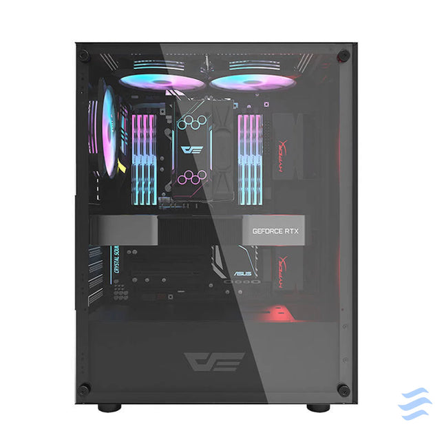 Computer case Darkflash DK100 (black) Without fan