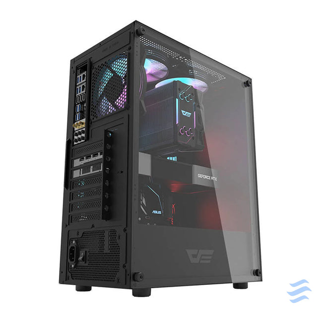 Computer case Darkflash DK100 (black) Without fan