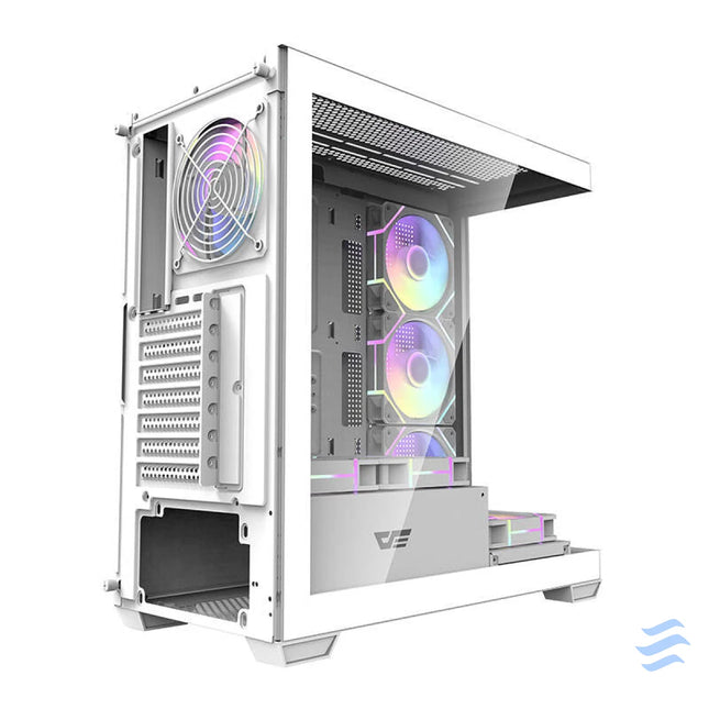 Computer case Darkflash DS900 (white) + 7 ARGB Fans With fan