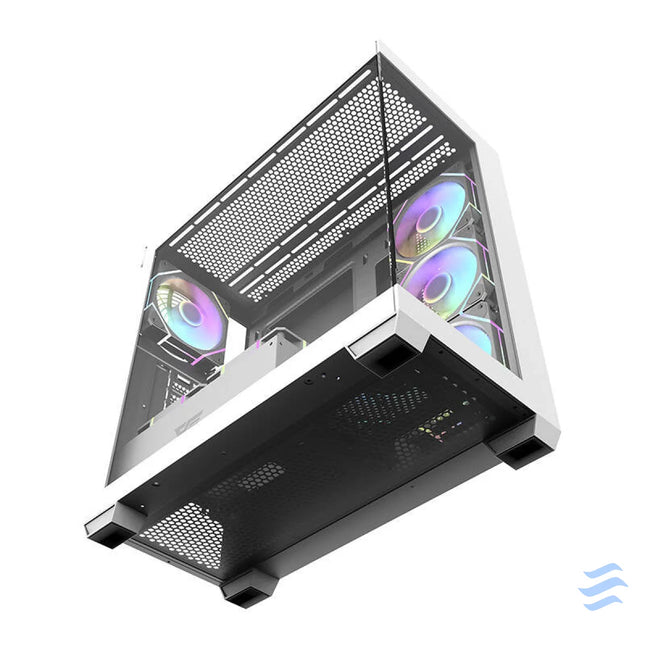 Computer case Darkflash DS900 (white) + 7 ARGB Fans With fan
