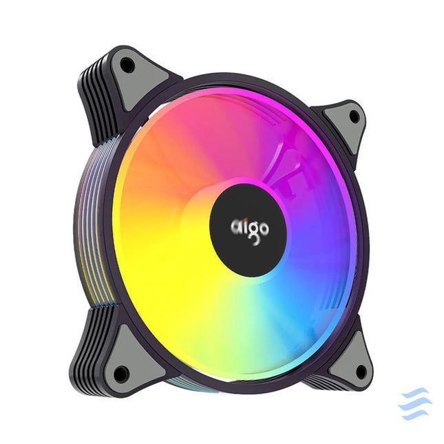 Computer Fan set 3in1 Aigo AR12 ARGB 120x120 (black) Fans