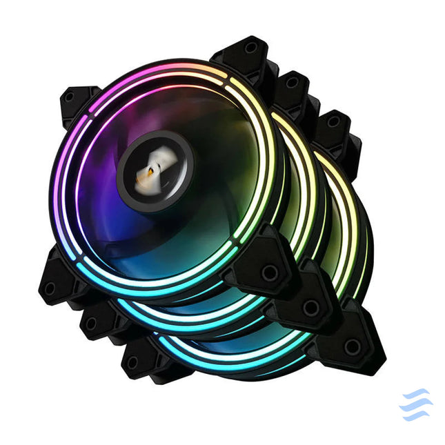 Computer Fan set ARGB Darkflash CF11 Pro 3in1 120x120 (black) Fans
