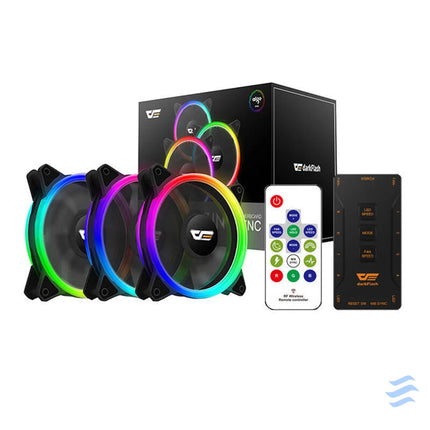 Computer Fan Set ARGB Darkflash DR12 Pro 3in1 120x120 (black) Fans
