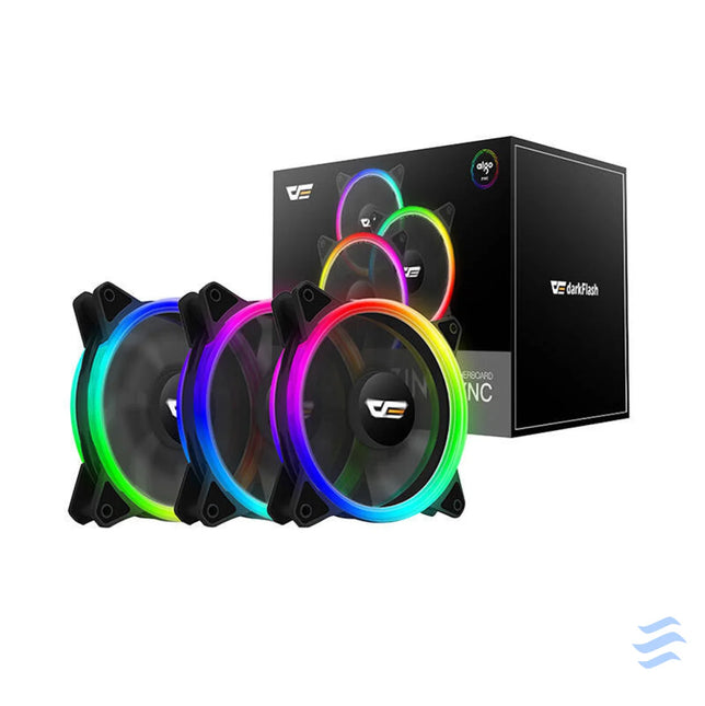 Computer Fan Set ARGB Darkflash DR12 Pro 3in1 120x120 (black) Fans