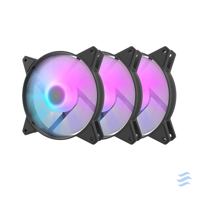 Computer Fan Set Darkflash C6 RGB 3in1 120x120 (black) Fans