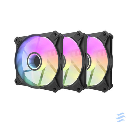 Computer fan set Darkflash INF8 ARGB 3in1 120x120 (black) Fans