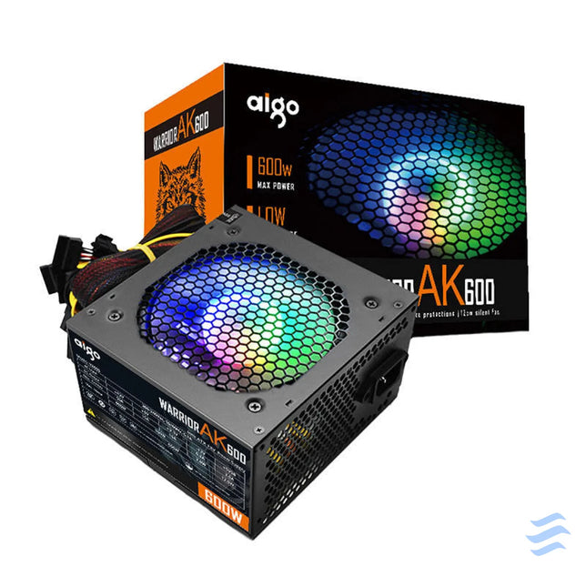 Computer Power Supply Aigo AK600 RGB (black) Computer power supplies