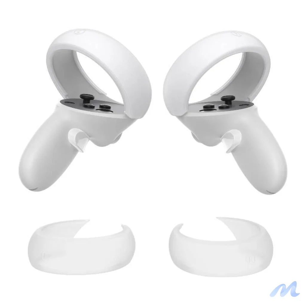 Controller Protective Cover Kiwi Design Q26-2.1 for Meta Quest 2 White