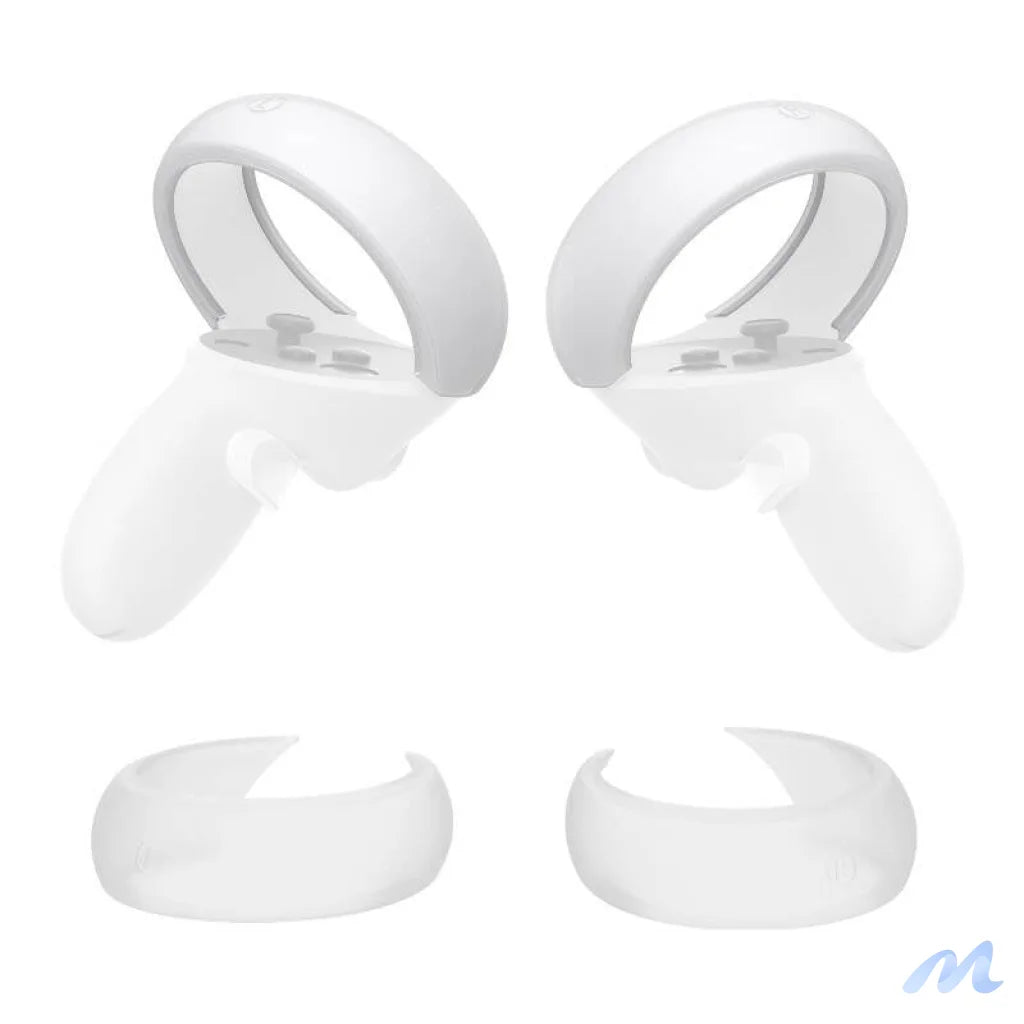 Controller Protective Cover Kiwi Design Q26-2.1 for Meta Quest 2 White