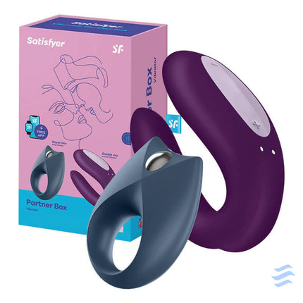 Couples Set with App Satisfyer Partner Box 2 Vibrators