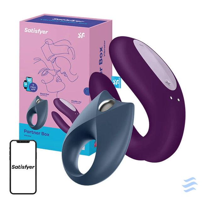 Couples Set with App Satisfyer Partner Box 2 Vibrators