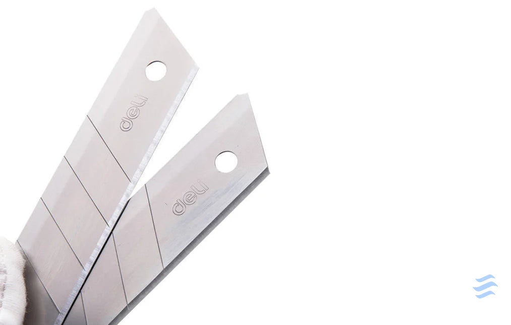 Cutter 25mm 10 pcs blade head Deli Tools EDL DP05 (silver) Cutting tools