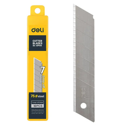 Cutter 25mm 10 pcs blade head Deli Tools EDL DP05 (silver) Cutting tools